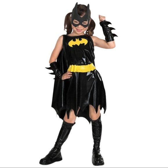 DC Comic Girls' Childs Kids Batgirl 7-Piece Costume set Large 10-12 NWT/NEW - Picture 2 of 12
